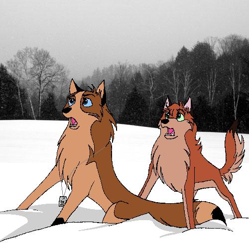 A very Balto version of me and my daughter by CatWhoHas14Tails
