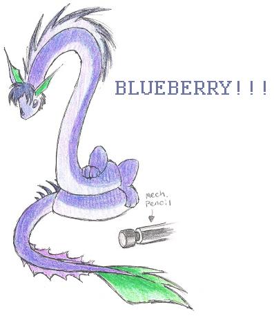 Blueberry the dragon by CatWhoHas14Tails