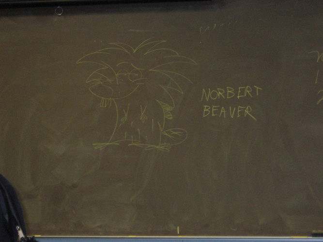 Norbert Beaver - chalkboard by CatWhoHas14Tails