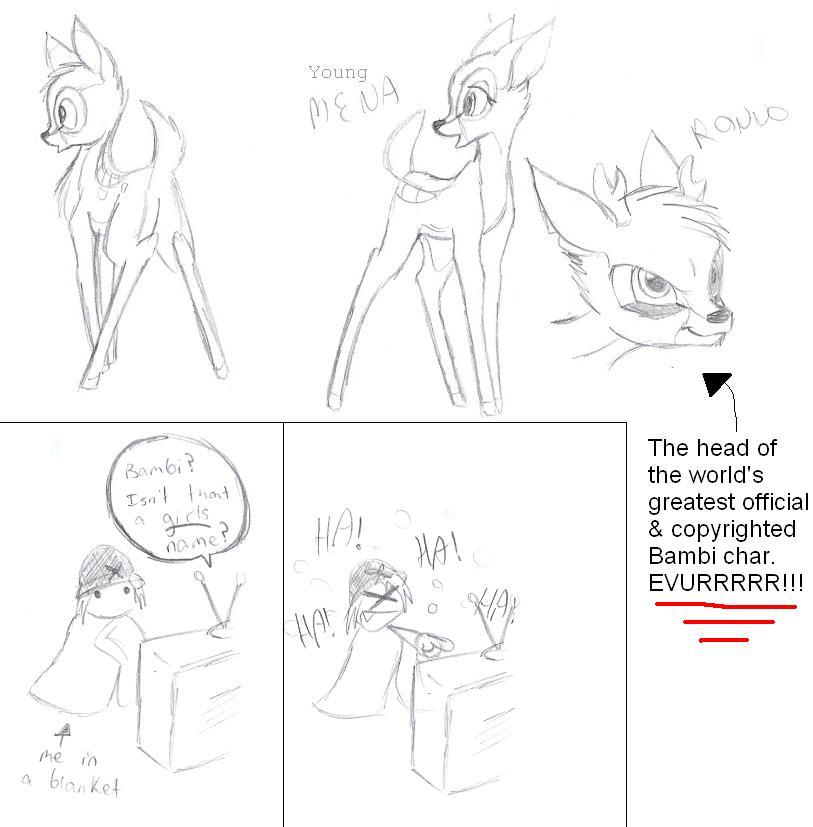 Bambi doodles + personal commentary by CatWhoHas14Tails