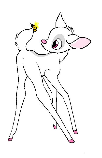 Bambi - albino deer by CatWhoHas14Tails