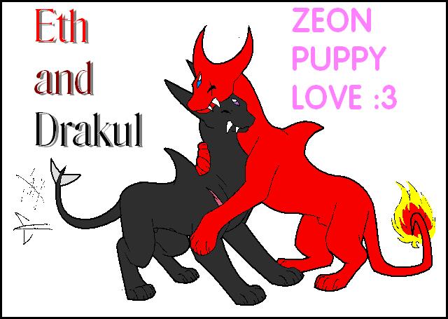 Zeon Puppy Love :3 by CatWhoHas14Tails