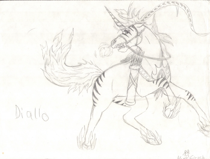Diallo the Horse Demon by CatWhoHas14Tails