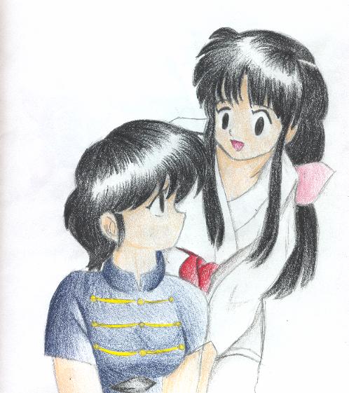 Onna Ranma and Akane by CatWhoHas14Tails