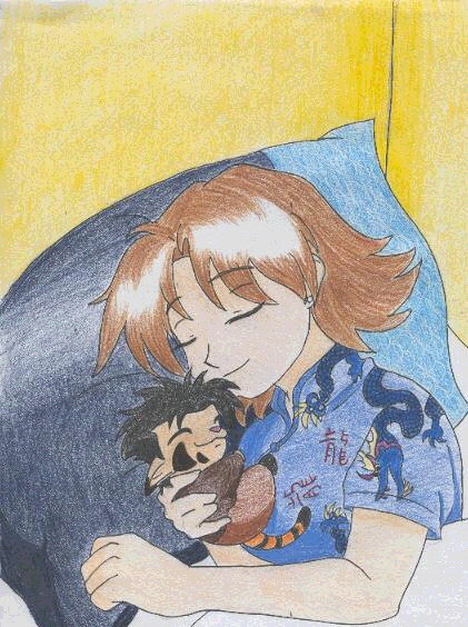Me Sleeping With Cyrus...O.O!!! by CatWhoHas14Tails