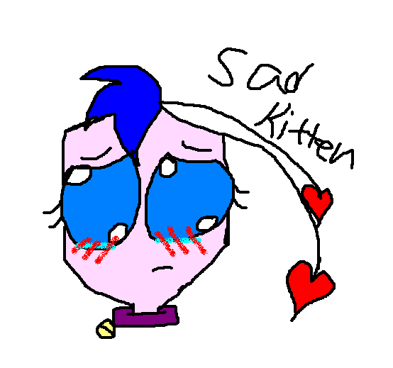 Sad Kitten.... by Catgirlrocks