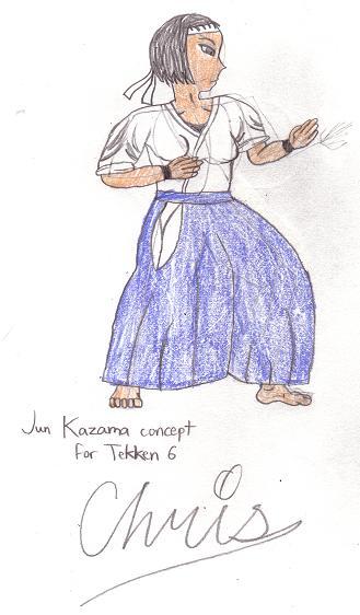 Jun Kazama concept for Tekken 6 by Cclarke