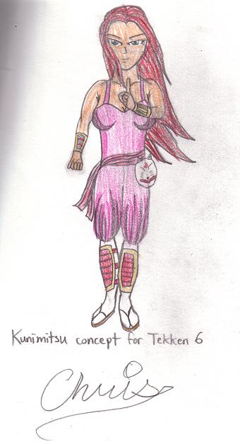 Kunimitsu concept for Tekken 6 by Cclarke