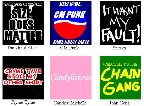WWE/ECW T-shirt design ideas by Cclarke