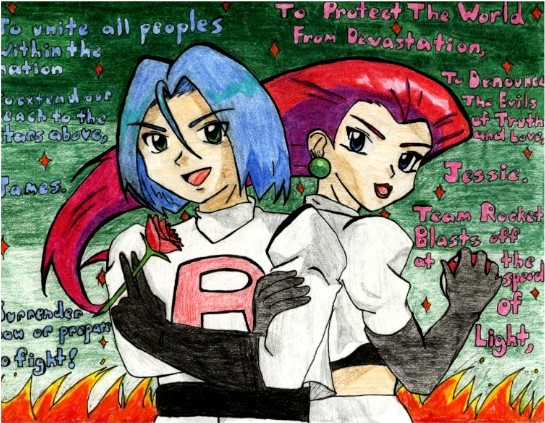 Colored Team Rocket by Ceil