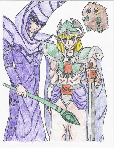 Dark Magician and Celtic Guardian by Celtic_Shippo