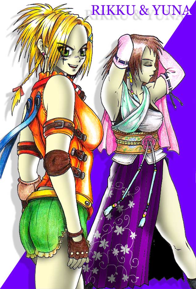 Rikku & Yuna by Cerberus_Lives