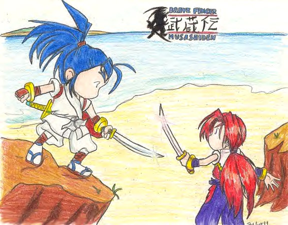 Musashi VS Kojiro by Ceressam