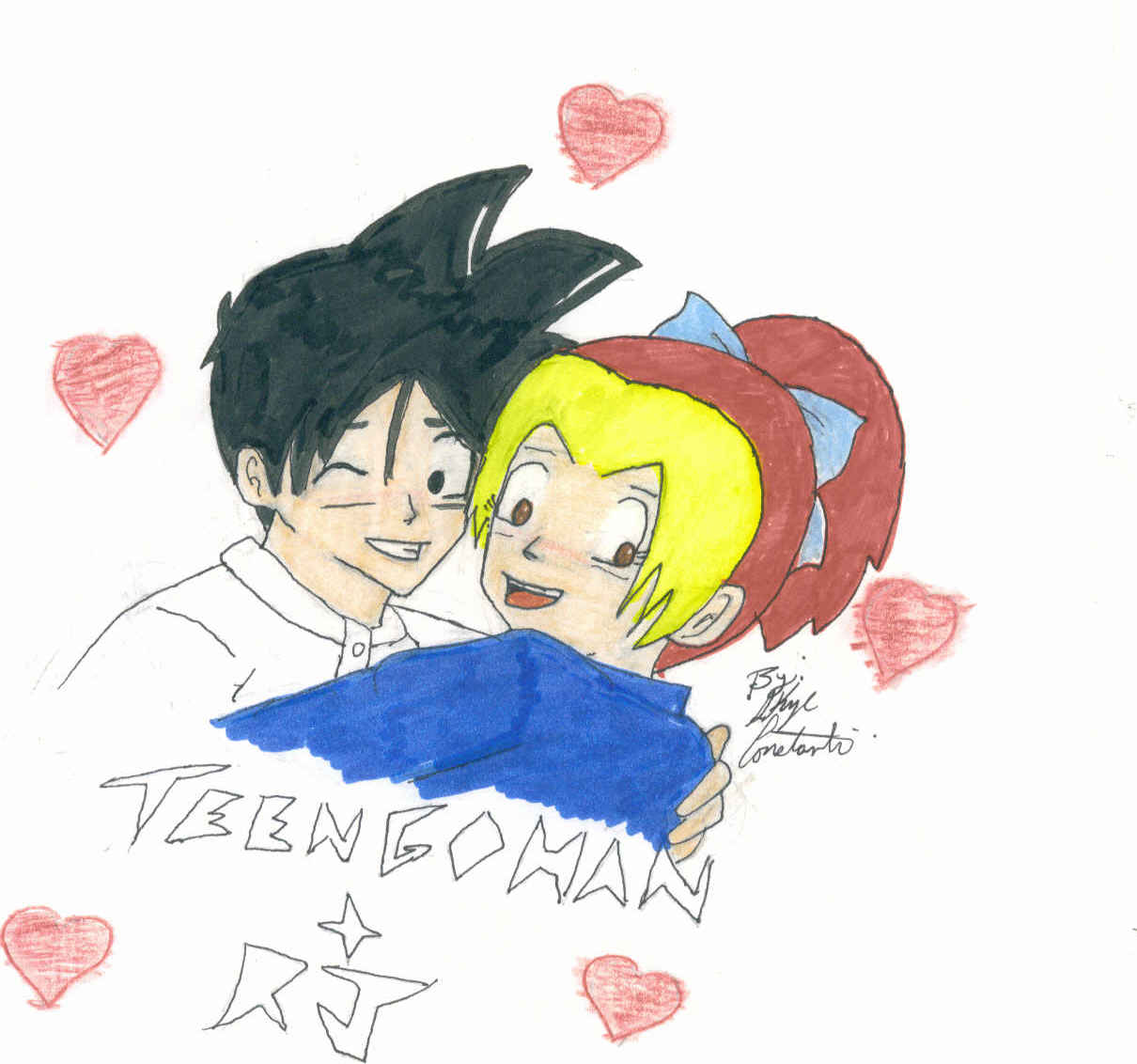 Finished RJ And Teen Gohan by Chanika