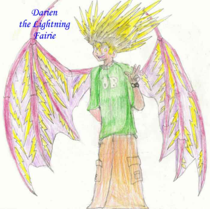 Darien the Lightning Fairie by ChaosAngelDark1