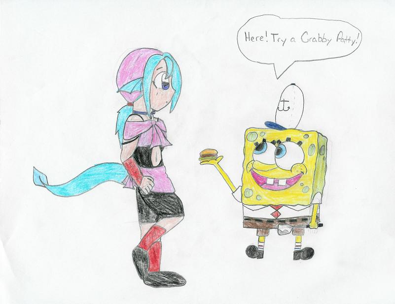 Juri meets Spongebob by Chaoskid