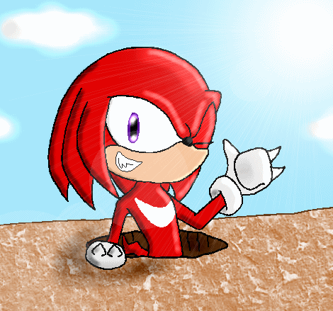 Knuckles Likes to Dig Holes by Chaoskid