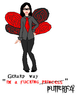 Gerard way [[butterfly]] by CharlSkellington00