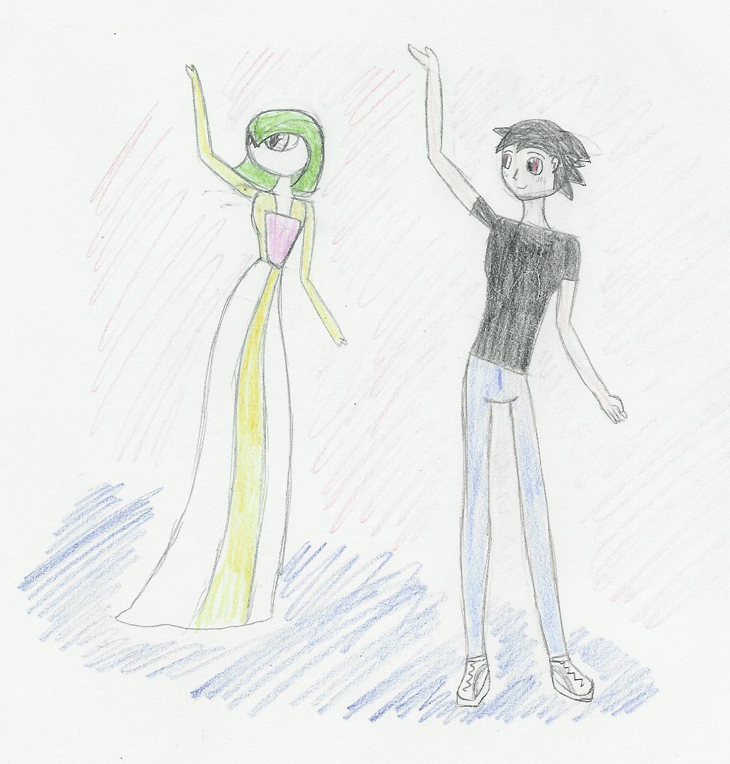 Ash and Gardevoir Dancing by CharonTheSabercat