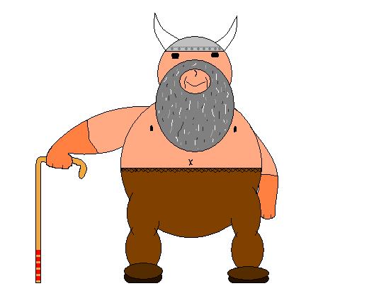 Old Fat Viking (MS Paint) by CharonTheSabercat