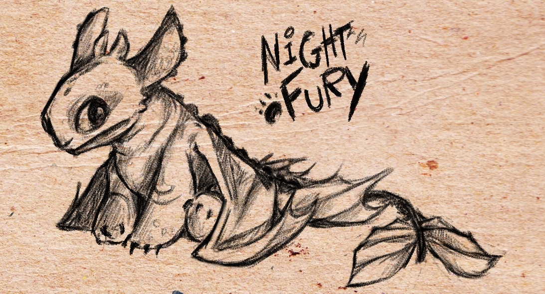 Baby Night Fury by Cheesefritters