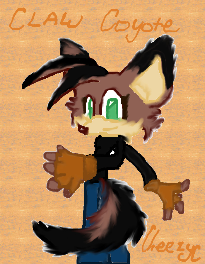 Claw the Coyote, New OC by CheezyC