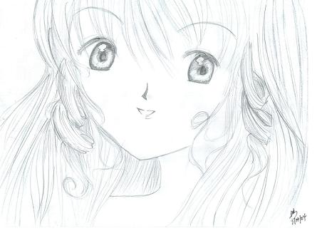 ***Manga Girl(black&white) by Chelsea