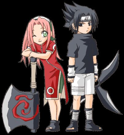 Sakura and Sasuke by CherryBlossom999