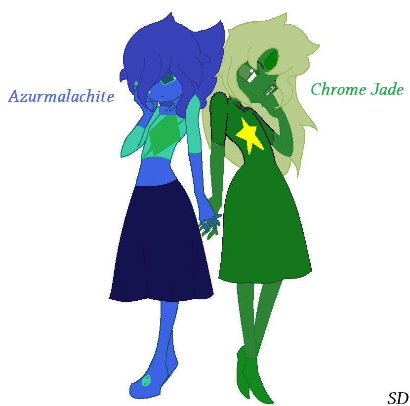 Azurmalachite and Chrome Jade by CherryEye