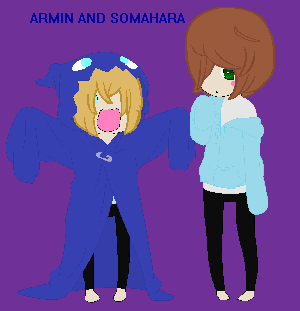 Somahara Azume and Armin Arlert by CherryEye