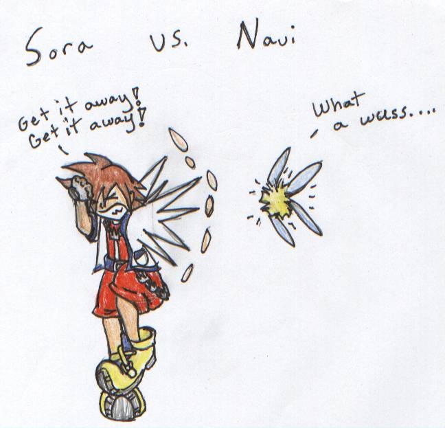 Sora vs Navi by CherryShock