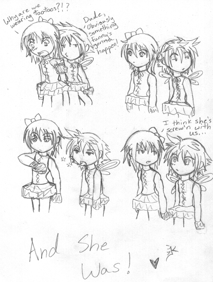 Messing with Riku and Sora by CherryShock