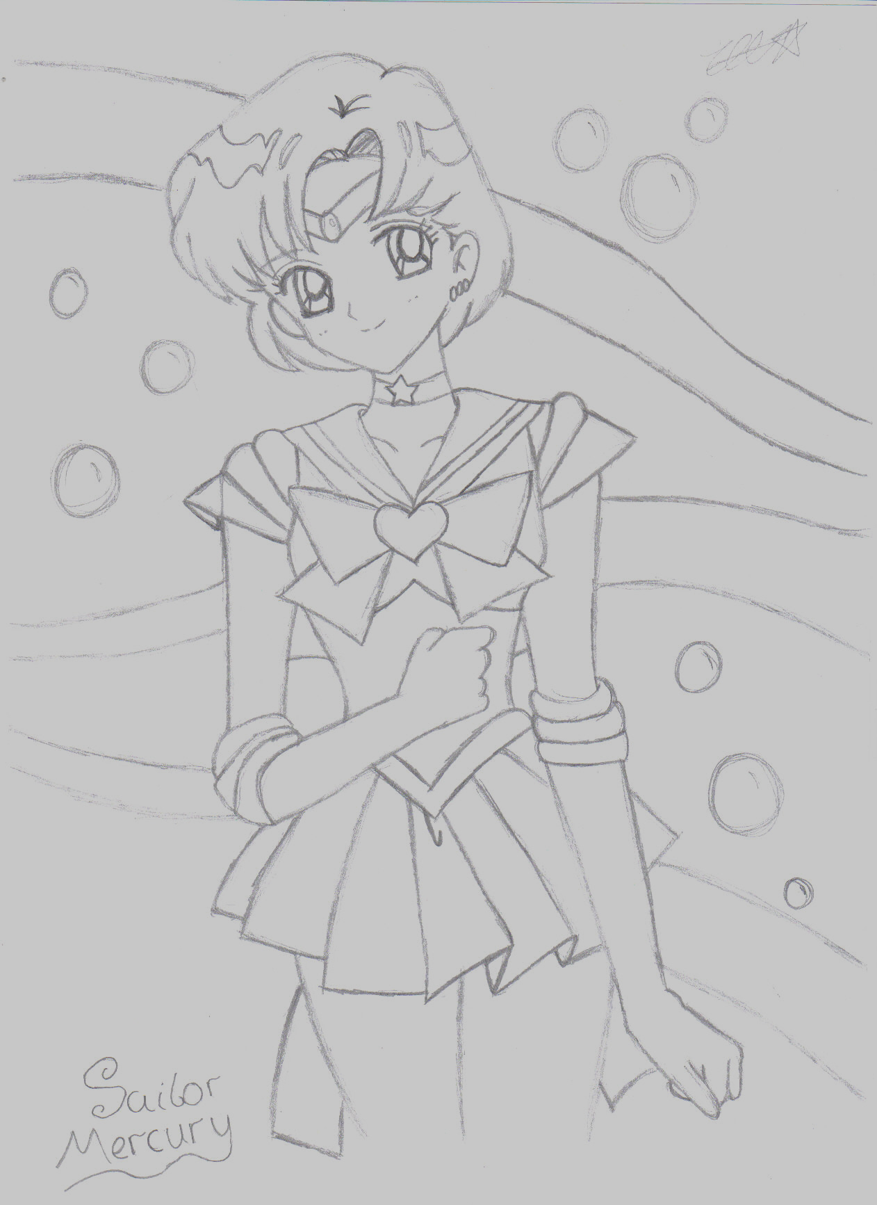 Sailor Mercury by Cherryblossomfairy
