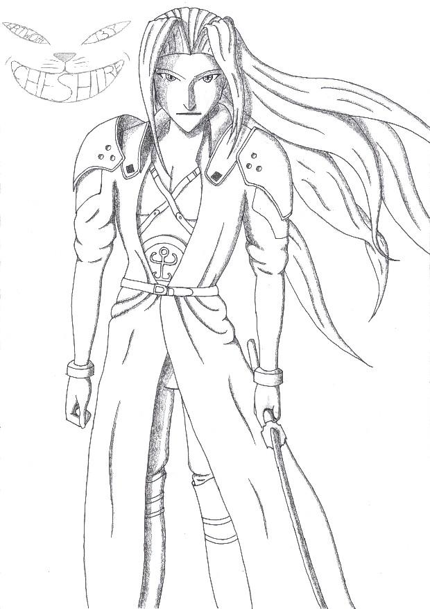 Sephiroth in the wind by Cheshire_Cat