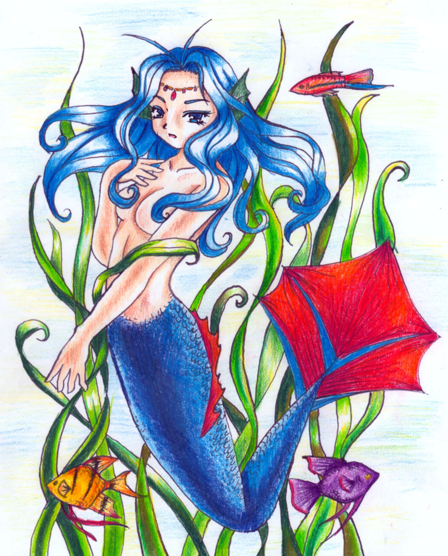 Blue Mermaid by Chesirecat