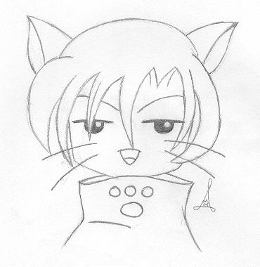 Kawaii Annoyed Neko by ChiRi