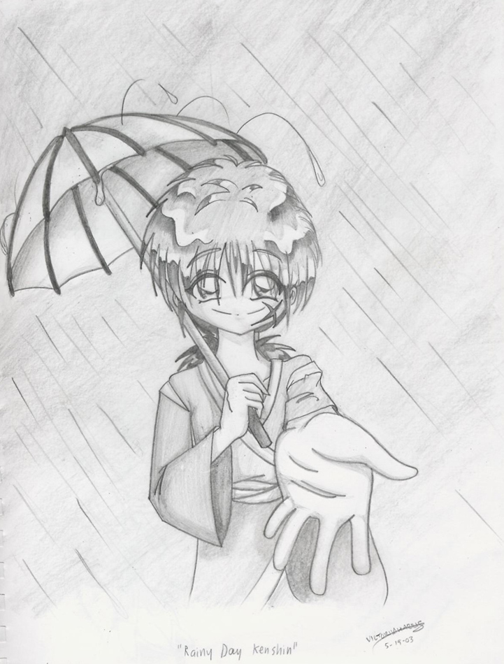 Rainy Day Kenshin by Chibi-Robin