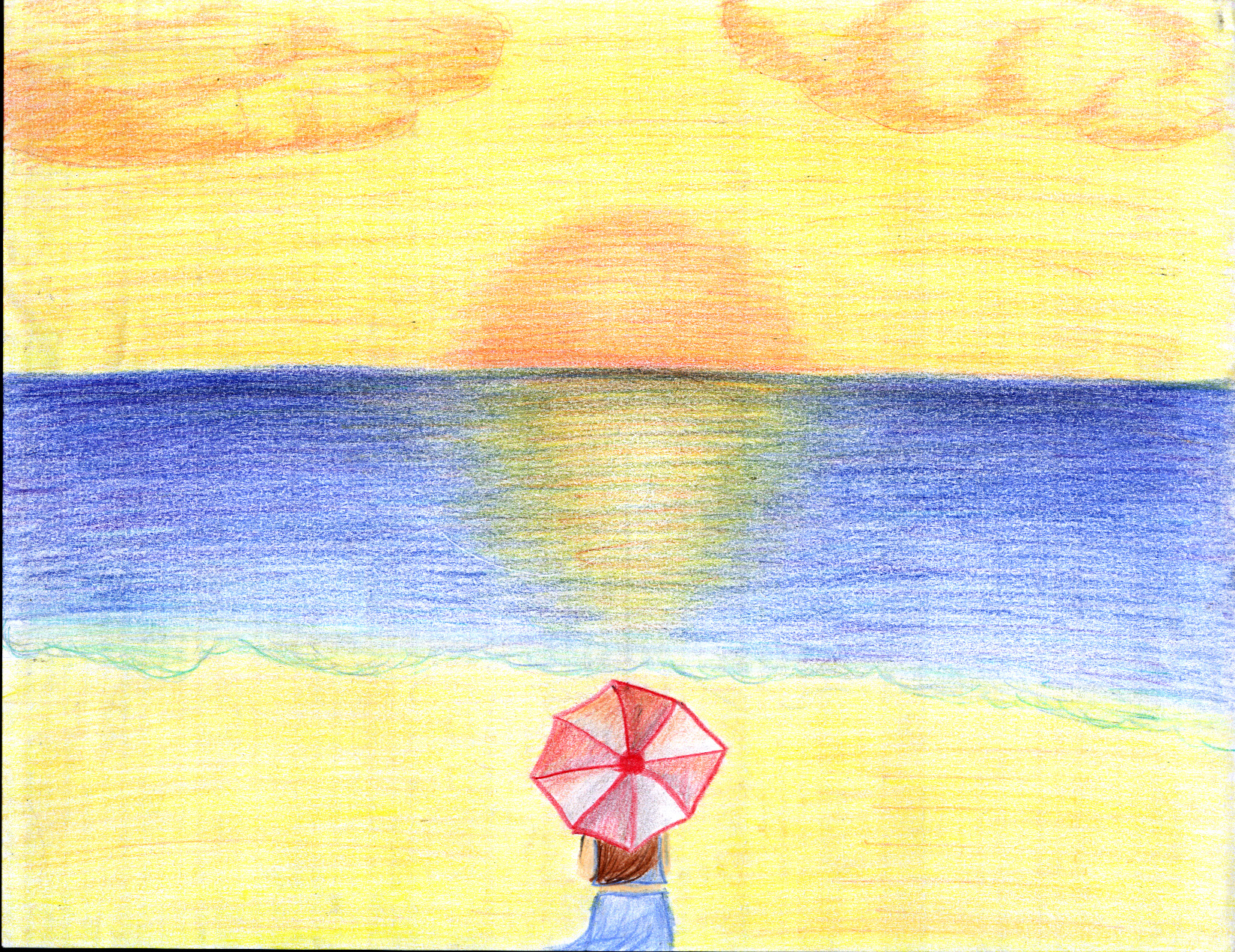 sunset umbrella by Chibi-chan