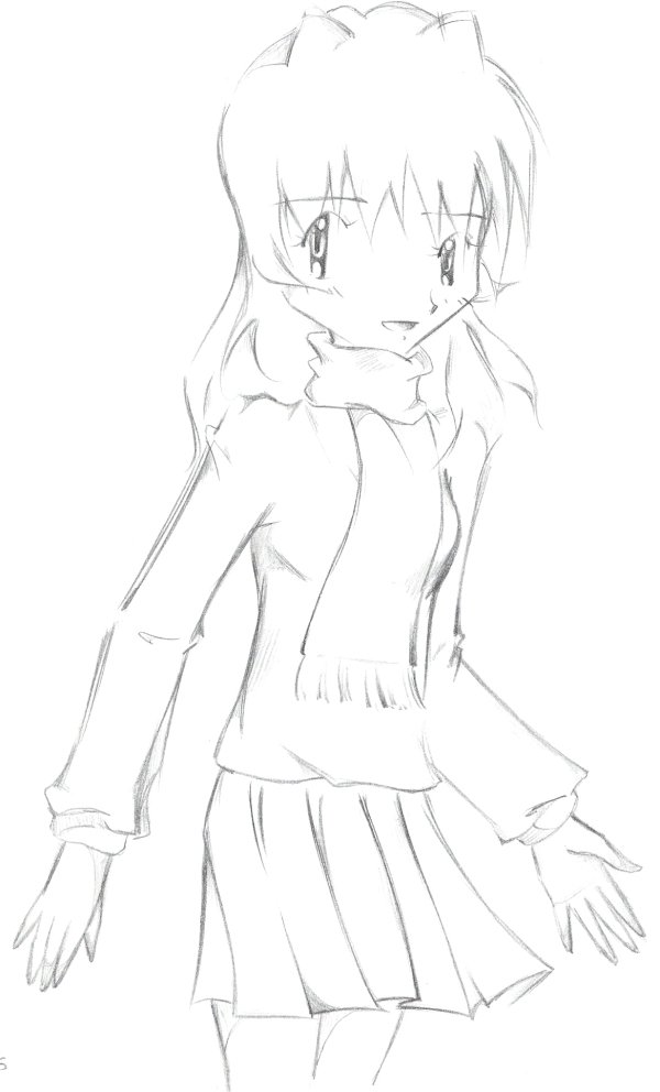 Anime Hermione - sketch one by Chibi