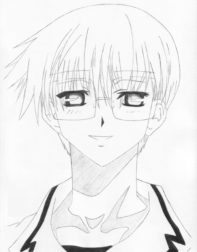 Satoshi (inked) by ChibiGirl1370