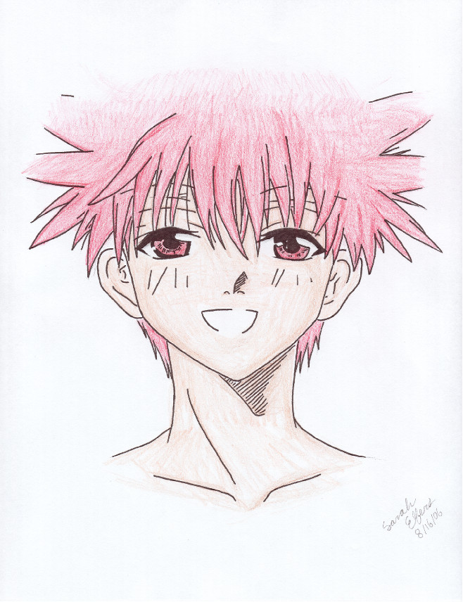 Daisuke Niwa (inked and colored) by ChibiGirl1370