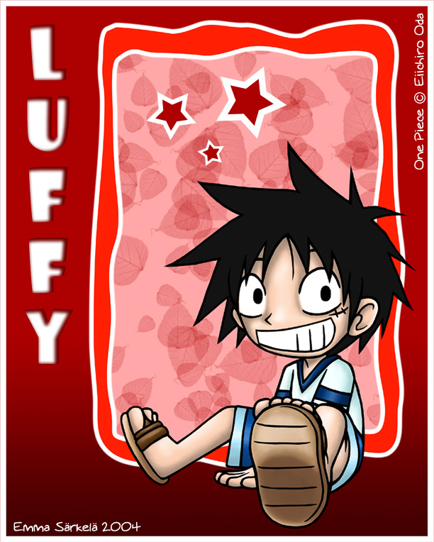 One Piece Badge - Luffy by ChibiHobbit