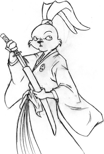 Usagi Yojimbo... Melodramatic by ChibiJaime