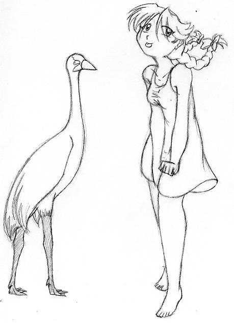 Ranma 1/2 - Cute Crane Girl by ChibiJaime