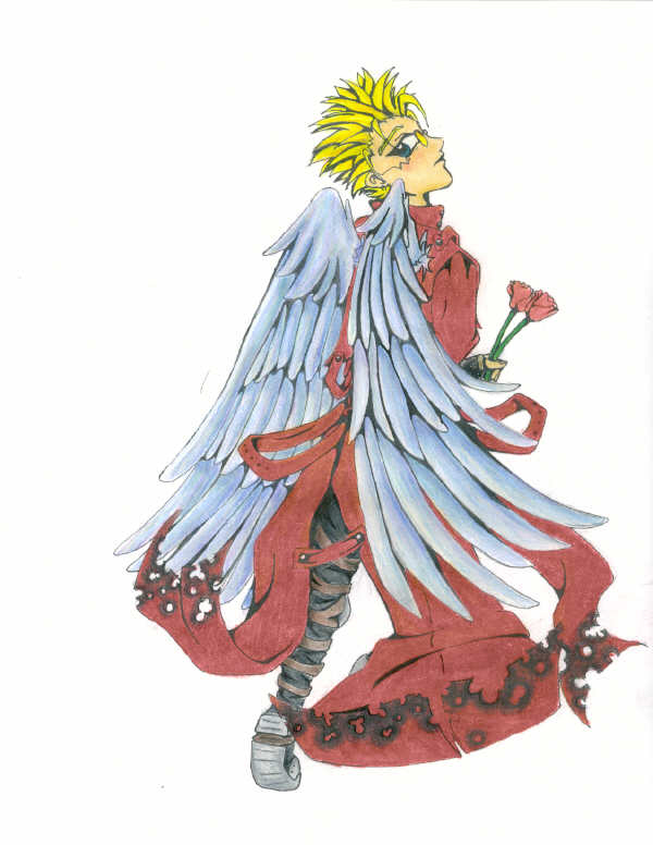 Vash with Wings! ^_^ by ChibiSess