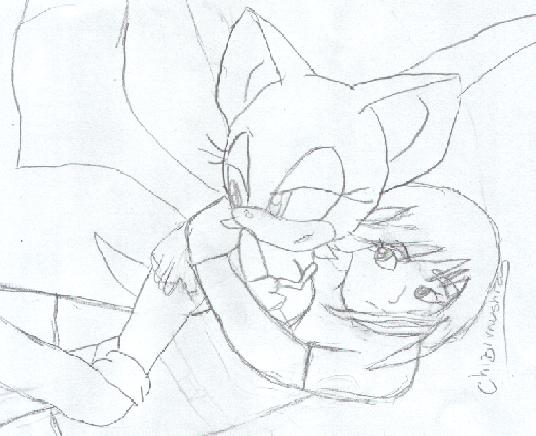 Rouge and Me *Not coloured* by Chibi_Mushra