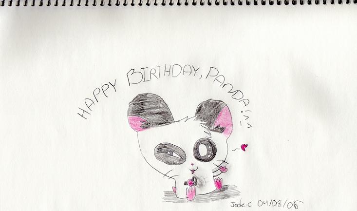 Happy Birthday,Panda by Chibi_Sorceress