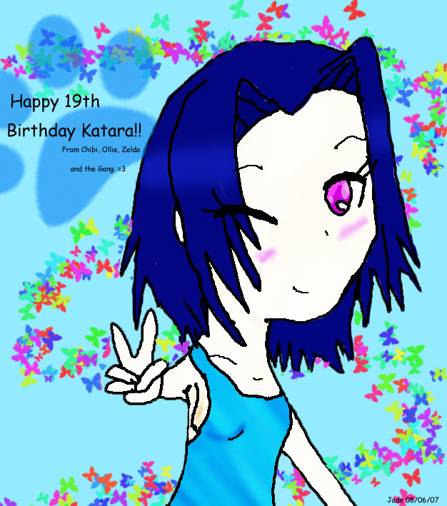 Happy Birthday Katara!!!!!!!!!! :D by Chibi_Sorceress