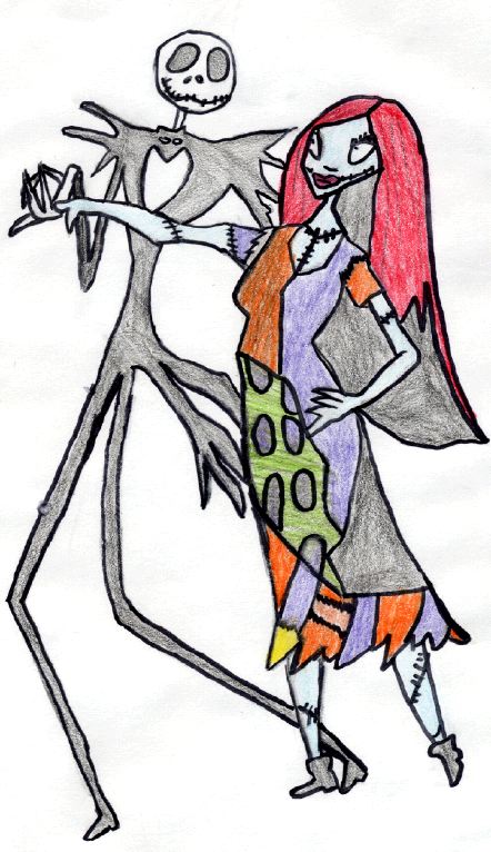 Jack & Sally dancing by Chibodee