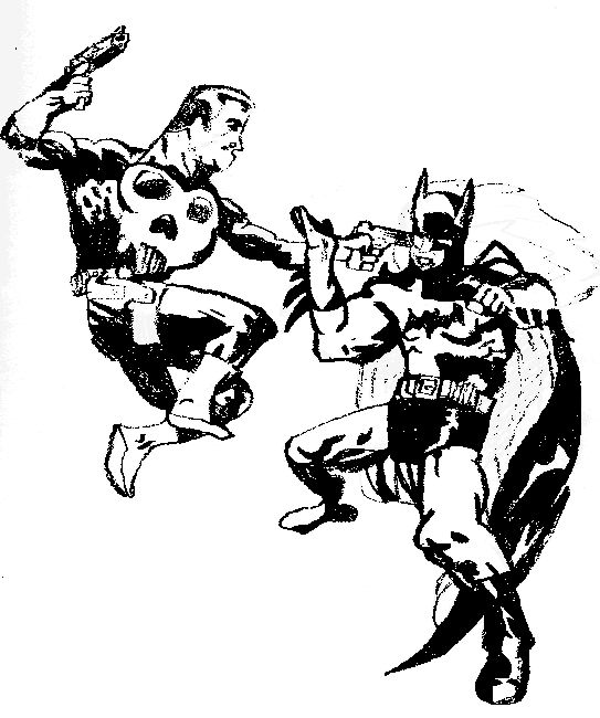 Batman vs. The Punisher by Chibodee